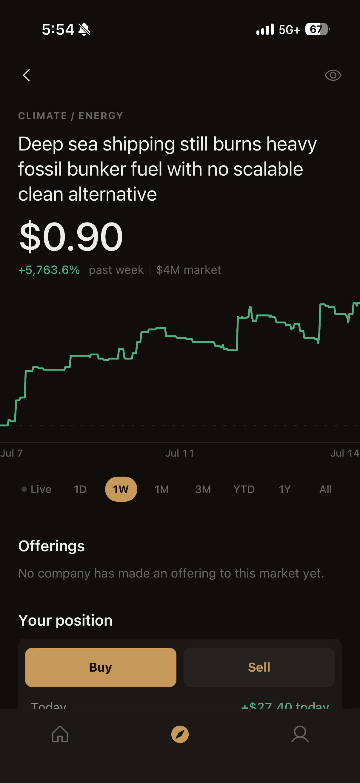 Agora app — a live problem market